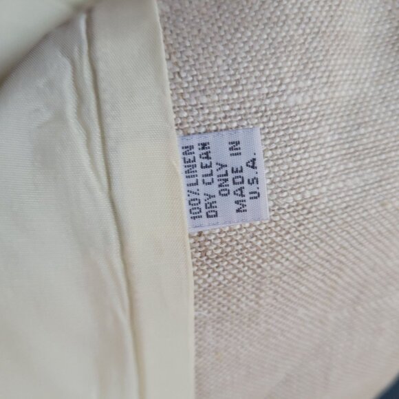 Ben & Elle New York Womens Linen Suit Set With Mother Of Pearl Buttons Size 4 - Picture 6 of 7